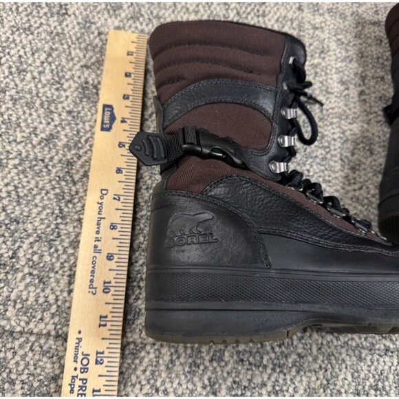 Sorel Mens NM1875-908 Waterproof Winter Boots Size 10 Black & Brown - Picture 14 of 14
